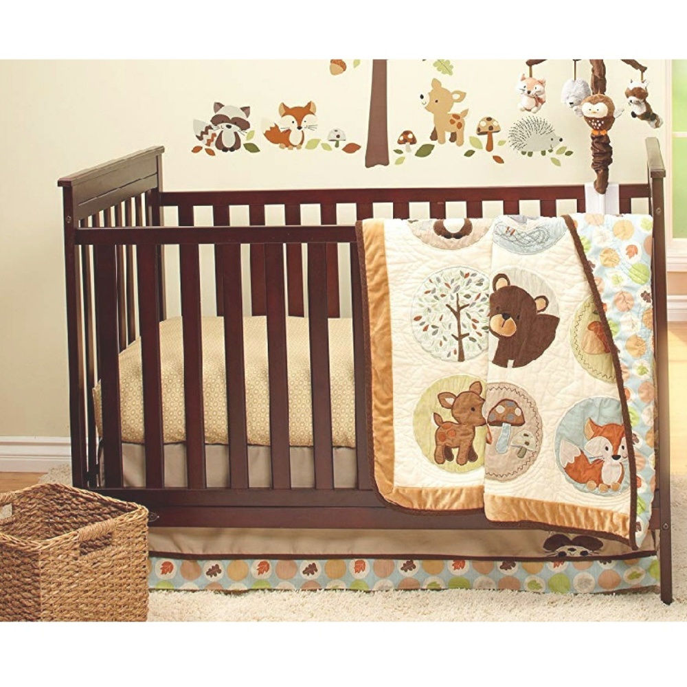 Carters woodland 4 piece bedding set -crib bedding